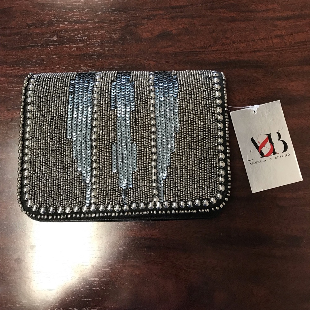 Black NWT Beaded Handbag